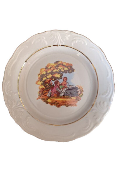 onyyapim LİMOGES DAMGALI FRAGONARD DESENLİ DEKORATİF TABAK