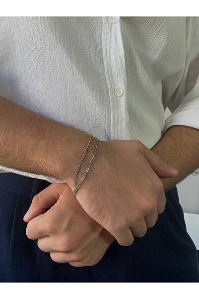 Arvens Mirror Men's Thin Women's Chain Bracelet Stainless Steel Unisex Non-Ta...