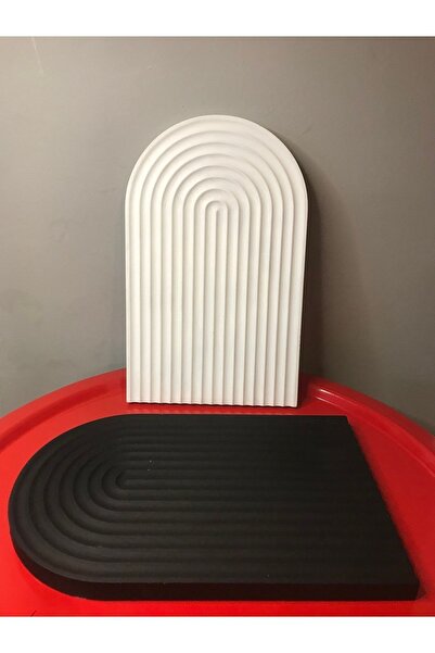 kaktüsbutik Home Decor Decorative Large Size Double Black-white Concrete Belt...