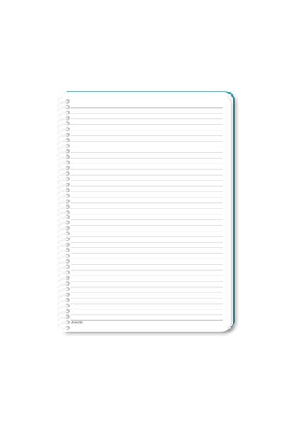 SEYFİKİRTASİYE 80 Sheets Lined 16x22 Cm Cardboard Cover - Ring Binder Notebook, Travelers Sharp Color
