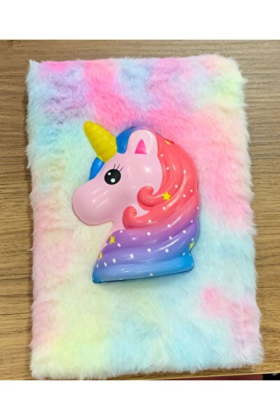 Meyra Accessories 1 buc. Caiet drăguț din silicon cu dungi, caiet de pluș cu dungi