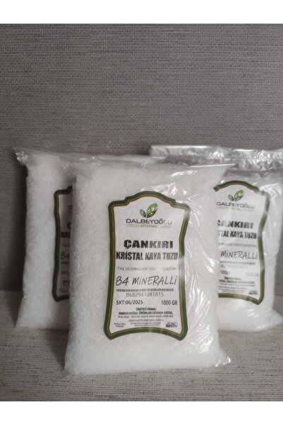 Dalbeyoğlu Bitkisel 84 Mineralli Doğal Çankırı Kaya Tuzu Tane 3 Kg
