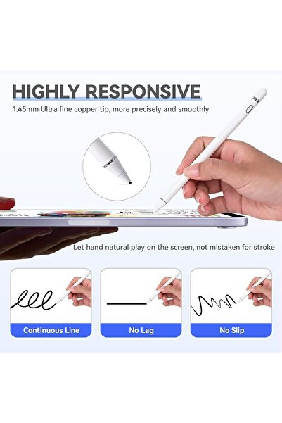 Fogy Samsung / Iphone / Ipad Pro / Air / Android / Microsoft / Xiaomi  Için Dokunmatik Akıllı Kalem