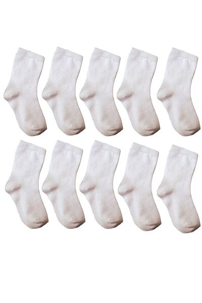 SOCKSHION Детски чорапи до глезена, 12 чифта, обикновени, класически