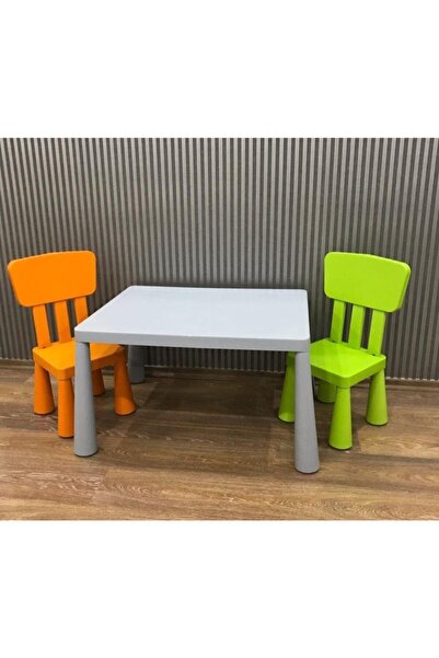 zengi plastik Yeşil Mammut Çocuk Masası Ve 2 Sandalye