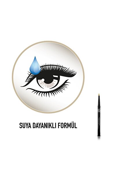 Max Factor Suya Dayanıklı Altın Rengi Eyeliner - Excess Intensity Long Wear Eyeliner 01 Gold 4015600805302