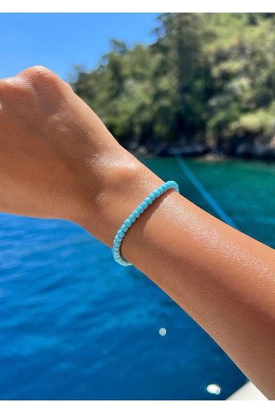 Atelier Çağla Blue Glass Bead Bracelet