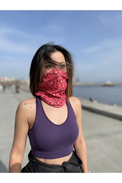 Motobros Etnik Model Nar Çiçeği Baf Buff Bandana Boyunluk