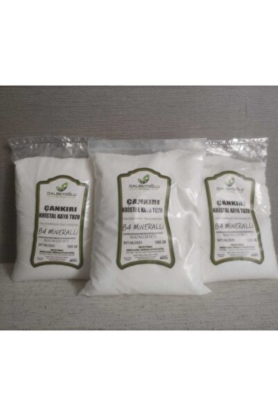 Dalbeyoğlu Bitkisel 84 Mineralli Çankırı Kaya Tuzu Öğütülmüş 3 Kg
