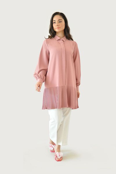 Rukayyel Nova Pleated Tunic - Rose