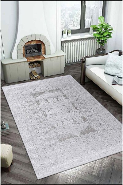 Royal Halı  Babil Bx17c Gri Beyaz Modern Halı