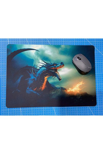 rakkun shop لوحة ماوس رائعة بطبعة تنين - 28x40 سم