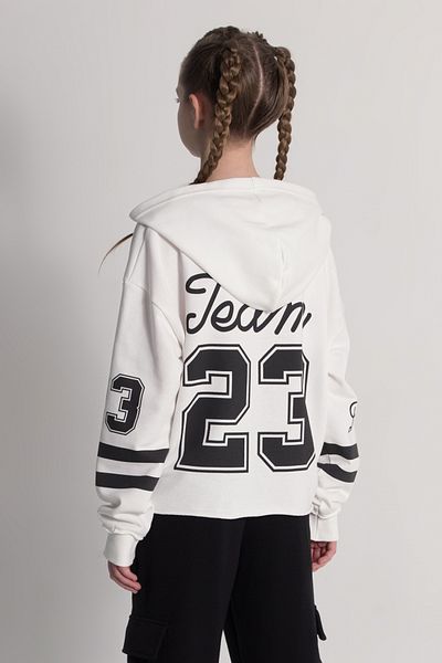 DMB BOYS & GIRLS Hanorac crop pentru fete cu detaliu imprimat pe spate