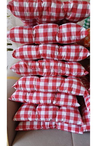 Marin Tasarım Evi 8 Pieces 40x40 Picnic and Chair Cushions - Multi-Purpose