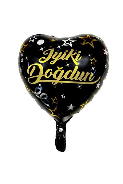 Öz-bal 18 Inch Heart Foil Balloon - Inflatable Gold, Silver and Other Colors