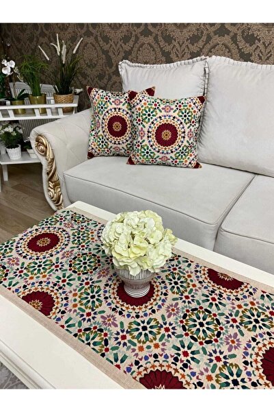 KIRLENT EV Гобелен з візерунком тюльпанів, скатертина та набір чохлів