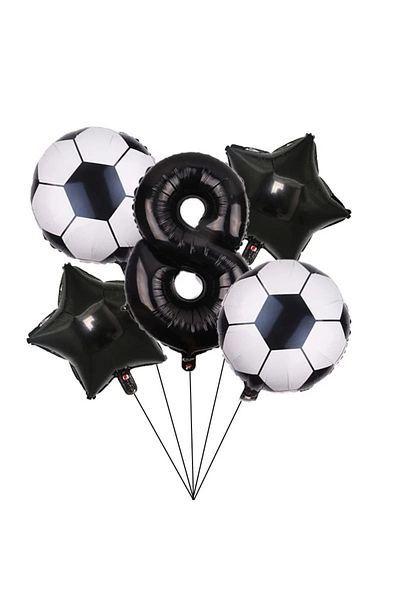 DÜVENCİ TİCARET Age Balloon Set - Black Number Folly