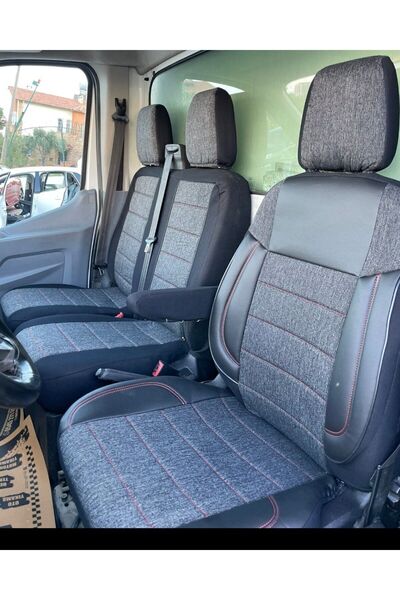 VEMAKS Ford Transit 2 1 Eski Kasa Keten Kumaş A Kalite Koltuk Kılıfı
