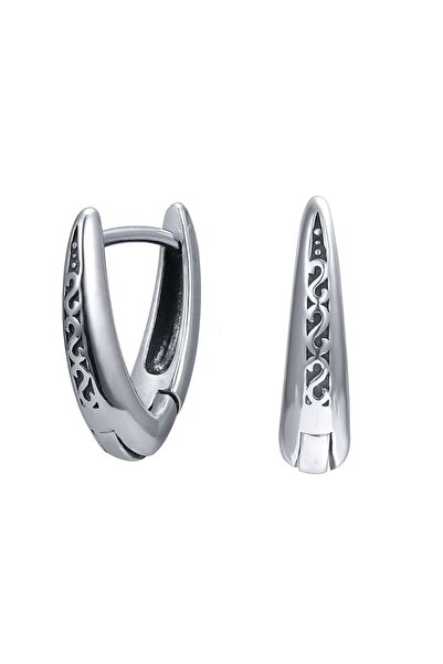 Viking 316L Steel Drop Model Tribal Pattern - Stainless and Non-Tarnish Hoop ...