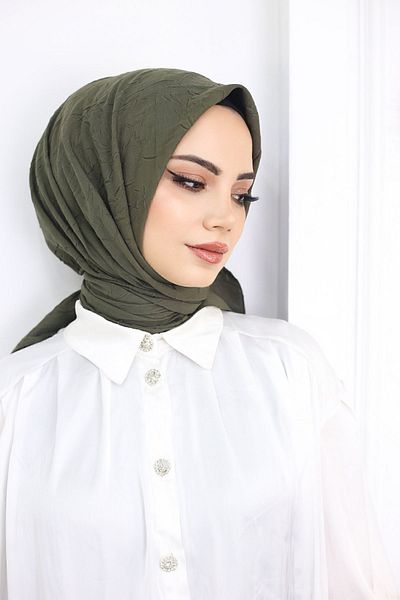 HAR-UM Ticaret Hijab Women's Bamboo Scarf Khaki