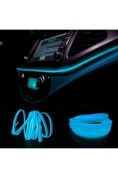 Forza Ip Neon - Ip Neon Led Ice Blue 2 Meters - In-Car Ip Neon Led - Torpedo Ip Led - Torpedo Led