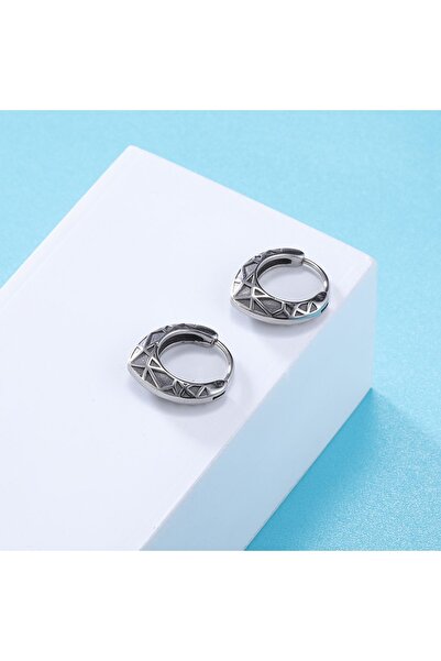 Viking 316L نموذج قطرة حلق قوطي للجنسين - مقاوم للصدأ وغير مشوه، حلقة مخططة