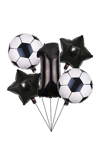 DÜVENCİ TİCARET Age Balloon Set - Black Number Folly