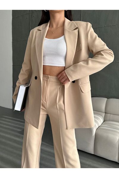 Moda İkra Women's Jacket and Trousers Set