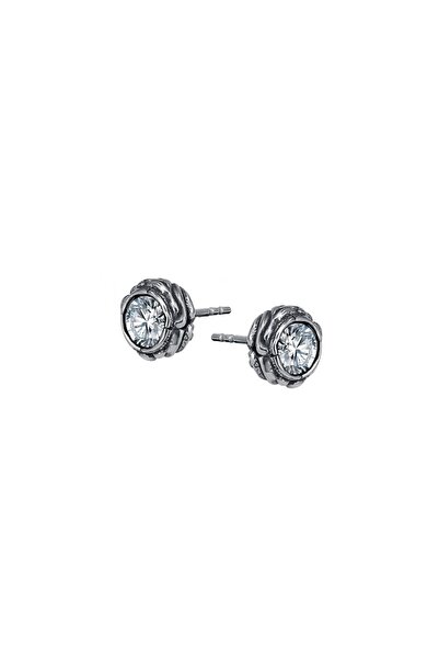 Viking Vintage Boutique Motif Zircon Stone Nail Model Stainless & Non-Tarnish 316L Type Steel Earrings