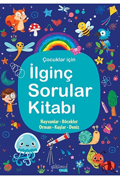 YAKAMOZKİTAP İLGİNÇ SORULAR KİTABI - Lacivert