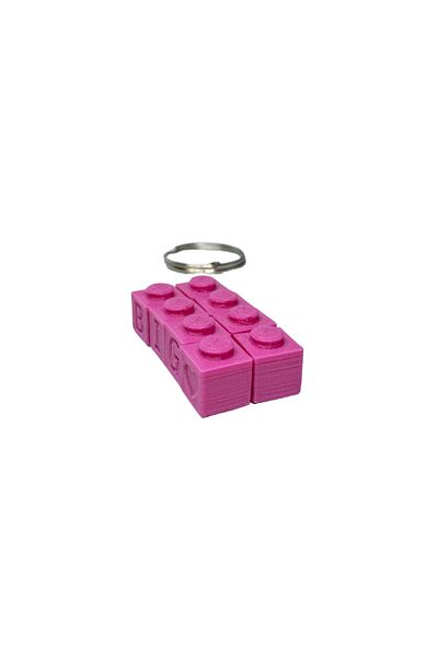 Tesseract Movable Lego Keychain