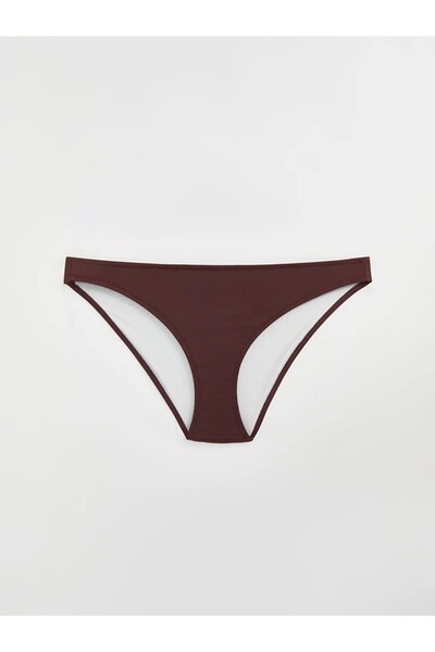 LC Waikiki LCW DREAM Kahverengi UV Korumalı Kadın Düz Bikini Alt