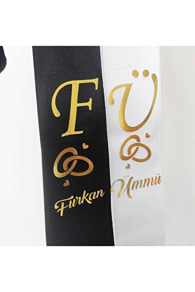Jewelry Ribbon 6 cm Width 2 Meters 2 Pieces Black And White Color