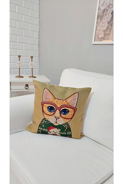 KIRLENT EV Окуляри Кота Тканий Подушка Чохол