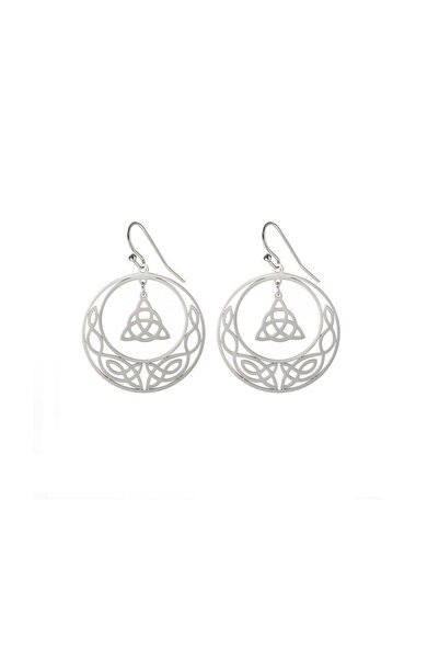 Viking أقراط نورديك مون آند تريكيترا تاليسمان من الفولاذ المقاوم للصدأ 316L -...