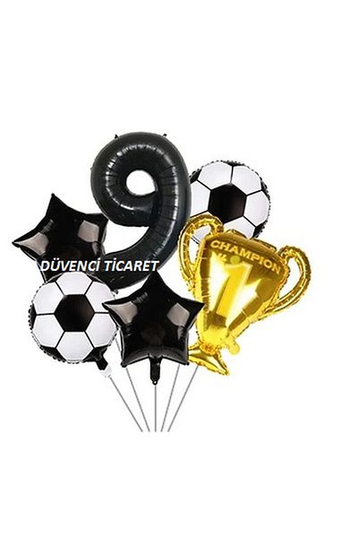 DÜVENCİ TİCARET Age Balloon Set with Cup Foil