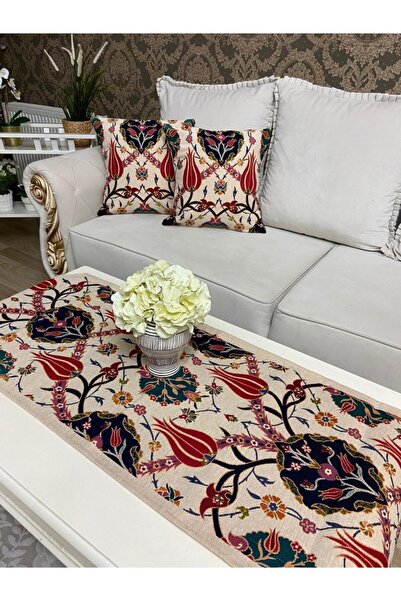 KIRLENT EV Гобелен з візерунком гвоздики, скатертина та набір чохлів