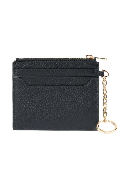 TANGCARF Genuine Leather Women's Card Holder |   Pia Key 1423 Black