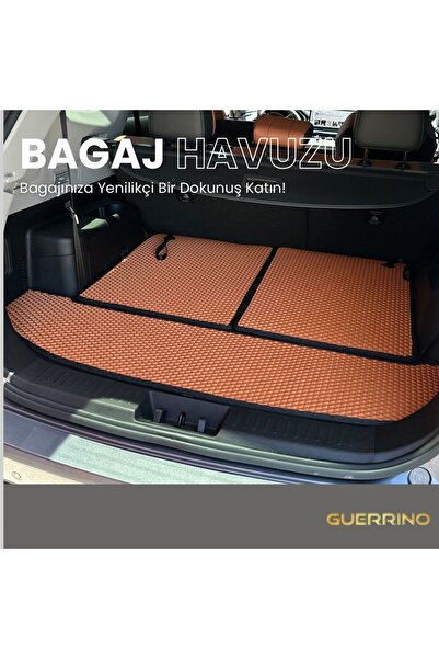 Guerrino Ford Courier 2014-2024 Arası Araca Özel Yeni Nesil Eva Mat Bagaj Havuzu