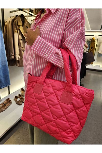 Mercan Women's Mink Quilted Hand and Shoulder Bag - Stores