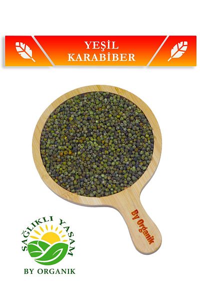 BY ORGANİK Green Black Pepper 250 gr (Original, Sifted, No Additives)