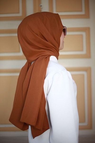 Mode Scarf Βαμβακερό σάλι Jazz Tan