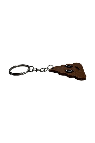 Tesseract Poop Emoji Keychain