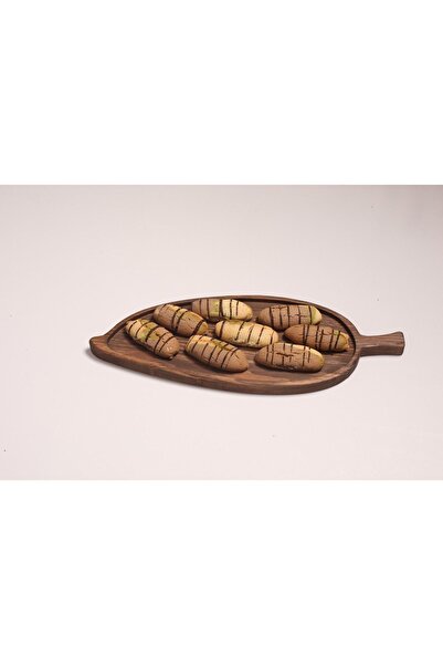 Rabo Craft Masif Ahşap Çerezlik - Kahvaltı - Kahve - Meyve Sunum Tabağı