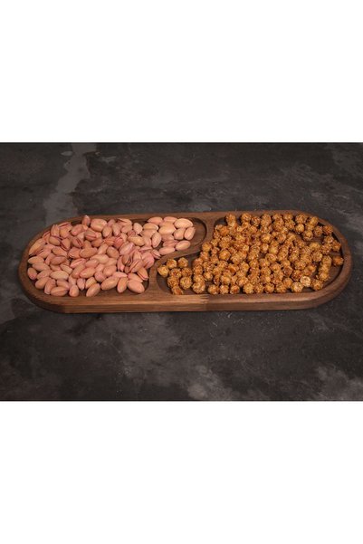 Rabo Craft Solid Wood Snack Bowl - Breakfast - Coffee - Fruit Presentation Plate