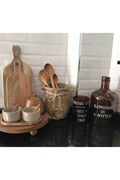 Rabo Craft Wooden Presentation Rack Standing Presentation Rack Wooden Walnut Color