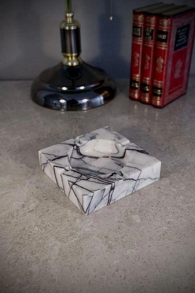 Voodo Concept Lilac Marble Ashtray 3x12x12cm