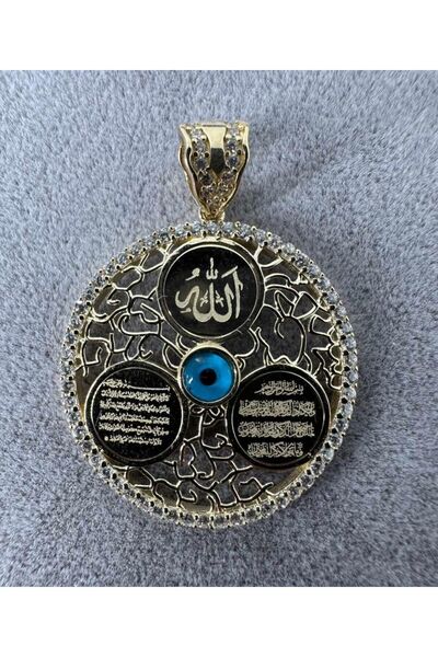 Viba gold Dualı nazarlı altın kolye