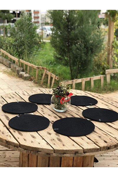 GLASS HOME طقم شاحن تقديم أمريكي مكون من 6 قطع، طقم شاحن أسود، طقم تقديم طعام...