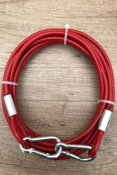 LİDERSAN ÇELİK 6 Mm 1.5 Meter Dog Garden Tethering Rope